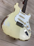 Fender Custom Shop 1967 Stratocaster Heavy Relic Electric Guitar Aged Vintage White