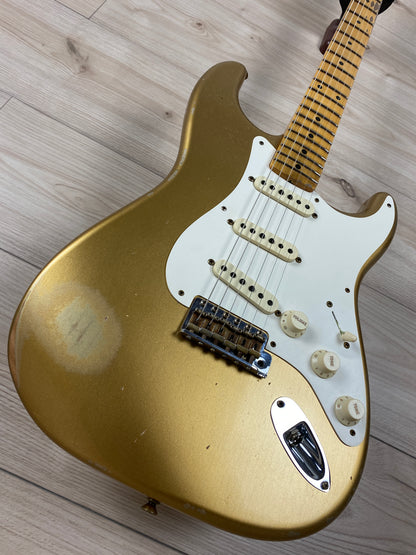 Fender Custom Shop 1957 Stratocaster Relic Electric Guitar - Aged HLE Gold - CBN Music Warehouse