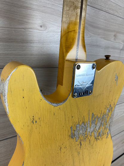 Fender Custom Shop Limited Edition '51 Telecaster Heavy Relic Maple Fingerboard Aged Nocaster Blonde - CBN Music Warehouse