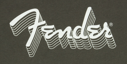 Fender Reflective Ink Logo T-Shirt, Charcoal, LARGE