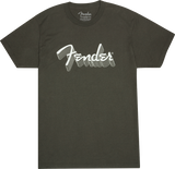 Fender Reflective Ink Logo T-Shirt, Charcoal, LARGE