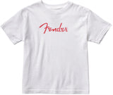 Fender Toddler Children's Clothing Logo T-Shirt, White and Red - Size 3T - CBN Music Warehouse
