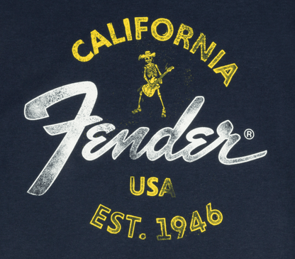 Fender Baja Blue T-Shirt, Blue, LARGE