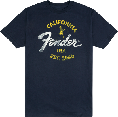 Fender Baja Blue T-Shirt, Blue, LARGE