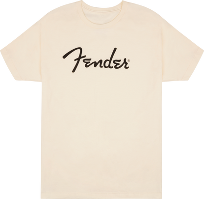 Fender Spaghetti Logo T-Shirt, Olympic White, LARGE