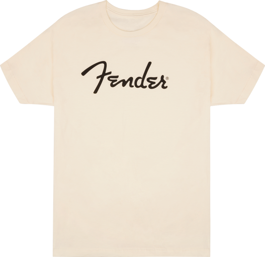 Fender Spaghetti Logo T-Shirt, Olympic White, LARGE