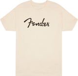 Fender Spaghetti Logo T-Shirt, Olympic White, LARGE