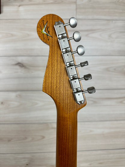 Fender Custom Shop Black Roasted Dual-Mag Strat Relic - Aged Black - CBN Music Warehouse