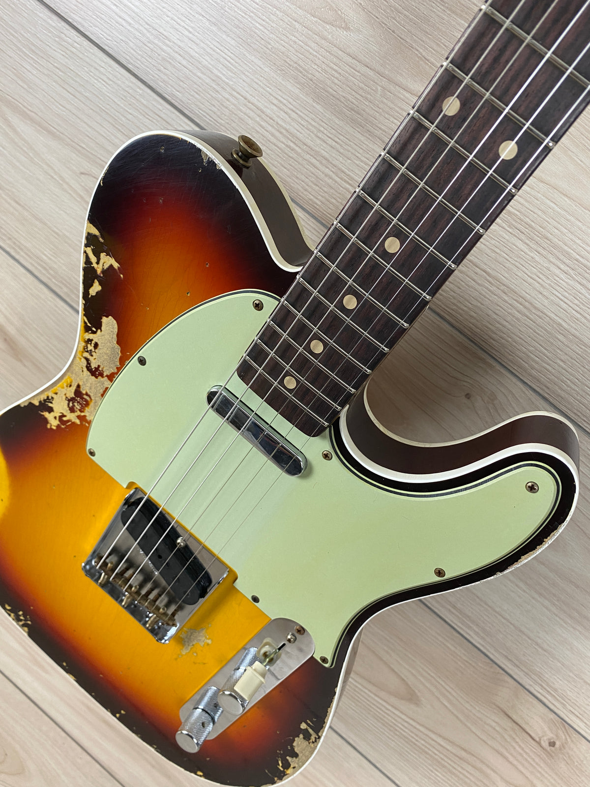 Fender Custom Shop 1960 Telecaster Custom Heavy Relic - Chocolate 3-Tone Sunburst - CBN Music Warehouse