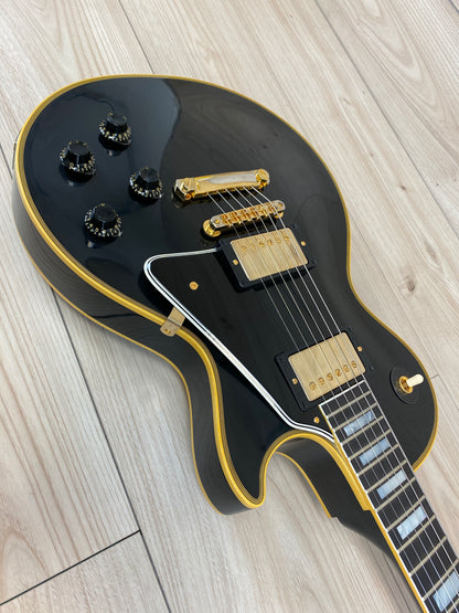 Gibson Custom 1957 Les Paul Custom Reissue VOS Electric Guitar - Ebony 2 Pickup - CBN Music Warehouse