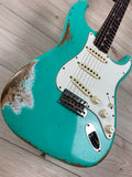 Fender Custom Shop 1967 Stratocaster Heavy Relic Aged, Sea Foam Green - CBN Music Warehouse