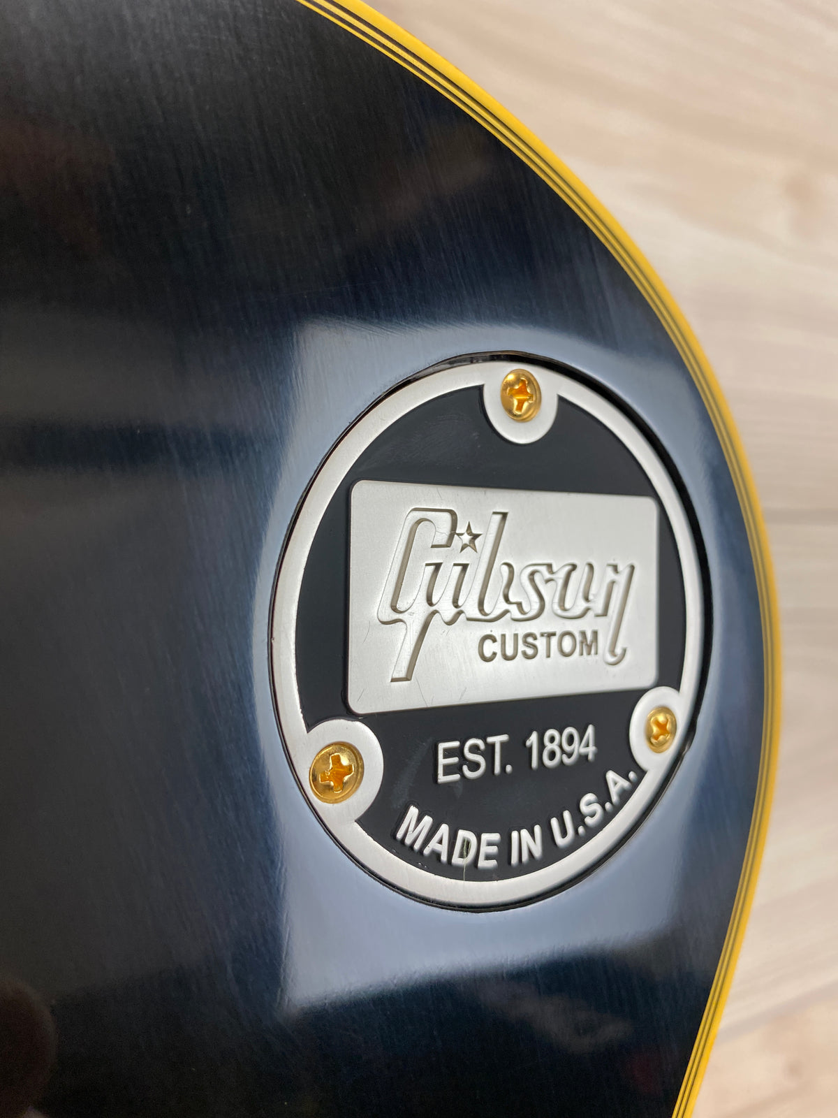 Gibson Custom 1957 Les Paul Custom Reissue VOS Electric Guitar - Ebony 2 Pickup - CBN Music Warehouse