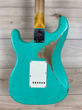 Fender Custom Shop 1967 Stratocaster Heavy Relic Aged, Sea Foam Green - CBN Music Warehouse