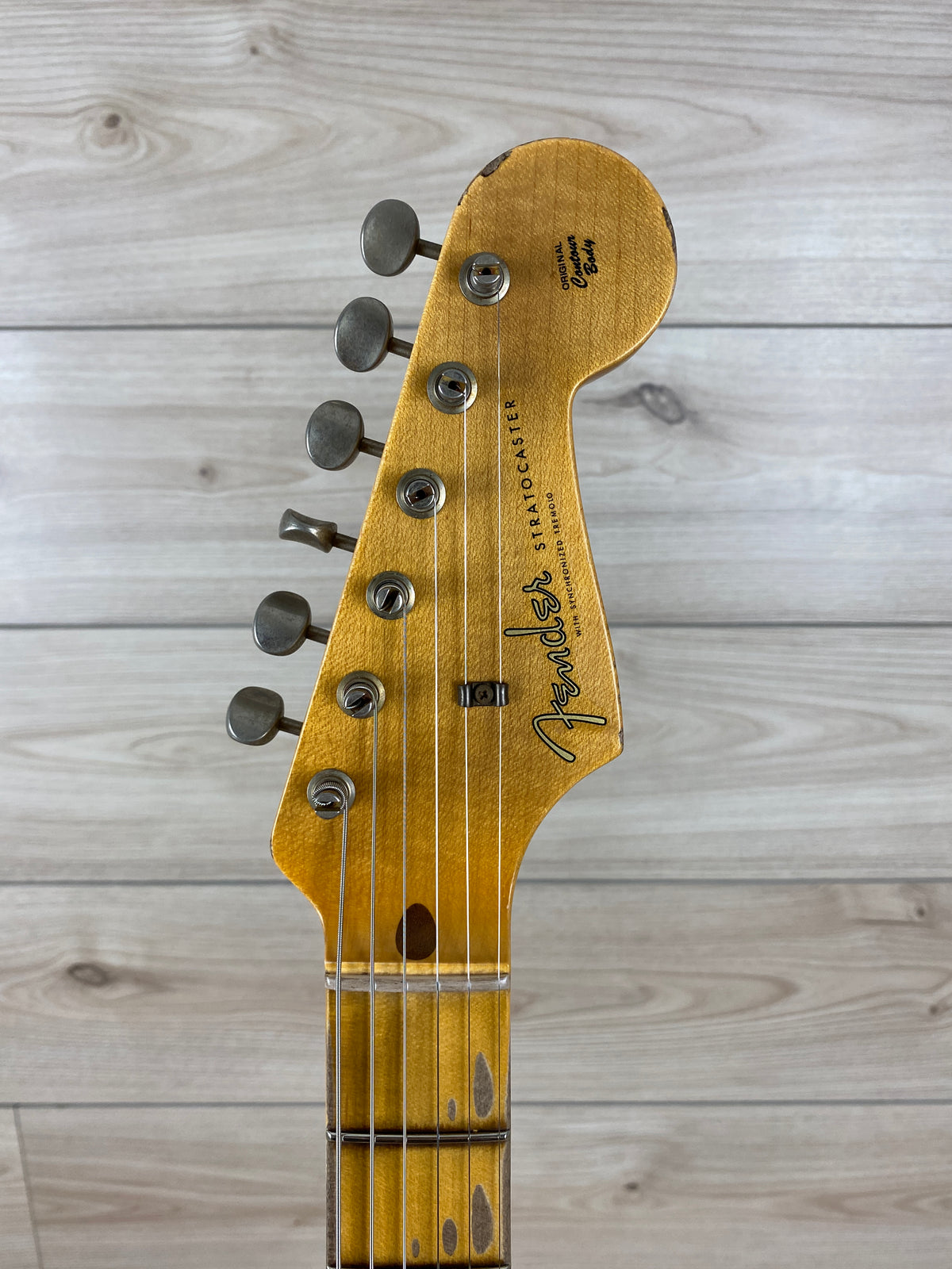 Fender Custom Shop 1957 Stratocaster Relic Electric Guitar - Aged HLE Gold - CBN Music Warehouse