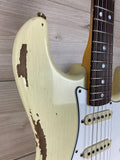 Fender Custom Shop 1967 Stratocaster Heavy Relic Electric Guitar Aged Vintage White