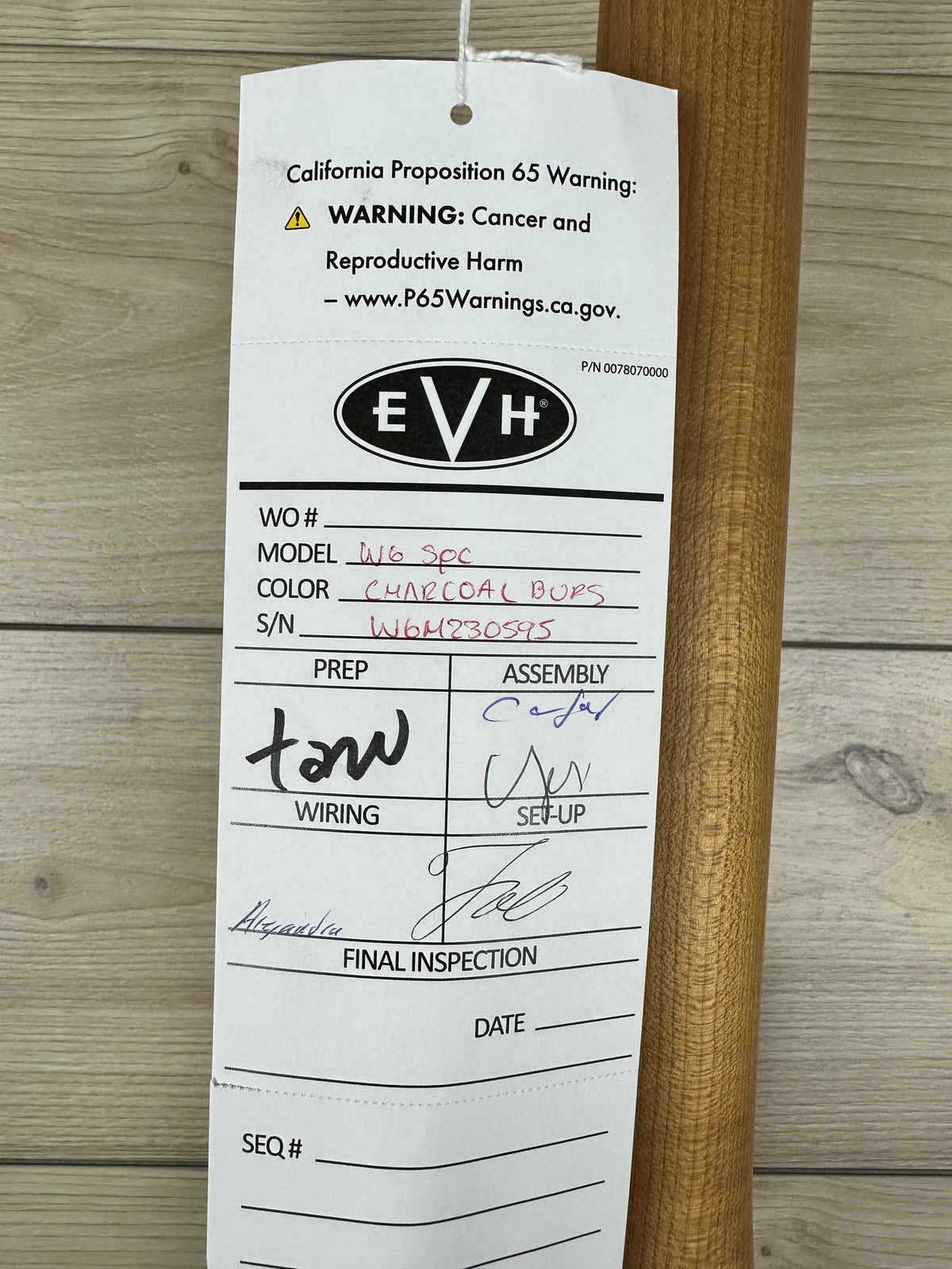 EVH Wolfgang Special QM, Baked Maple Fingerboard, Charcoal Burst - CBN Music Warehouse
