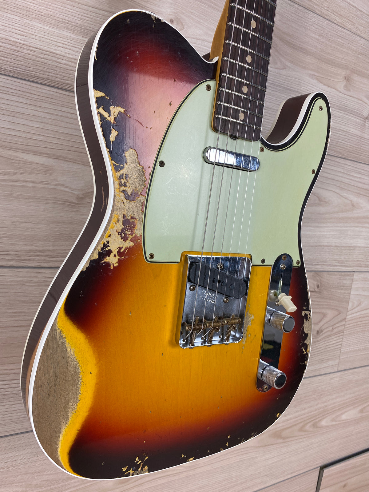 Fender Custom Shop 1960 Telecaster Custom Heavy Relic - Chocolate 3-Tone Sunburst - CBN Music Warehouse