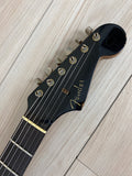 Fender Custom Shop Limited Edition Dual-Mag II Strat Relic Electric Guitar - Aged Black Over 3 Color Sunburst - CBN Music Warehouse