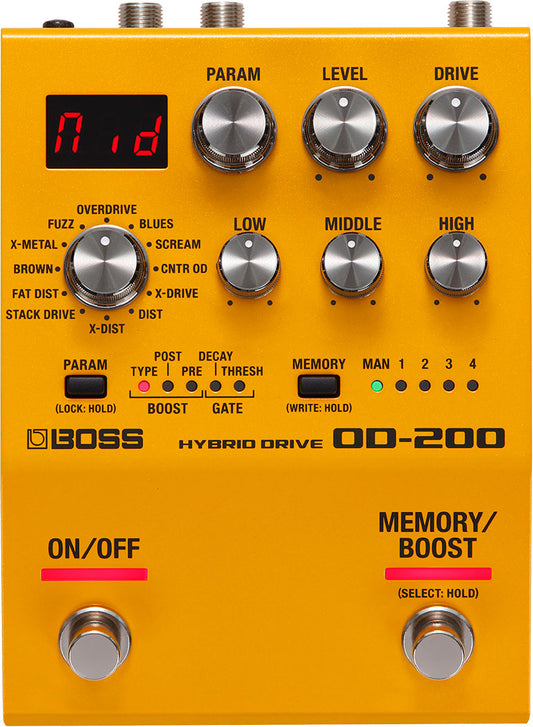 Boss OD-200 Hybrid Drive Pedal - CBN Music Warehouse