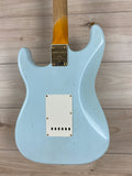 Fender Custom Shop 62 Journeyman Limited Edition Stratocaster Relic Aged Sonic Blue with Gold Hardware - CBN Music Warehouse