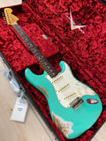 Fender Custom Shop 1967 Stratocaster Heavy Relic Aged, Sea Foam Green - CBN Music Warehouse