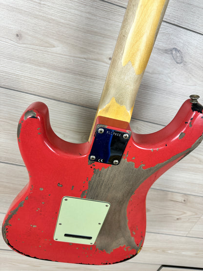 Fender Michael Landau Signature 1963 Stratocaster Fiesta Red over 3-Color Sunburst