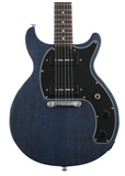 Gibson LPSDT00B2CH1 Les Paul Tribute DC 2020 Worn Blue Stain - CBN Music Warehouse