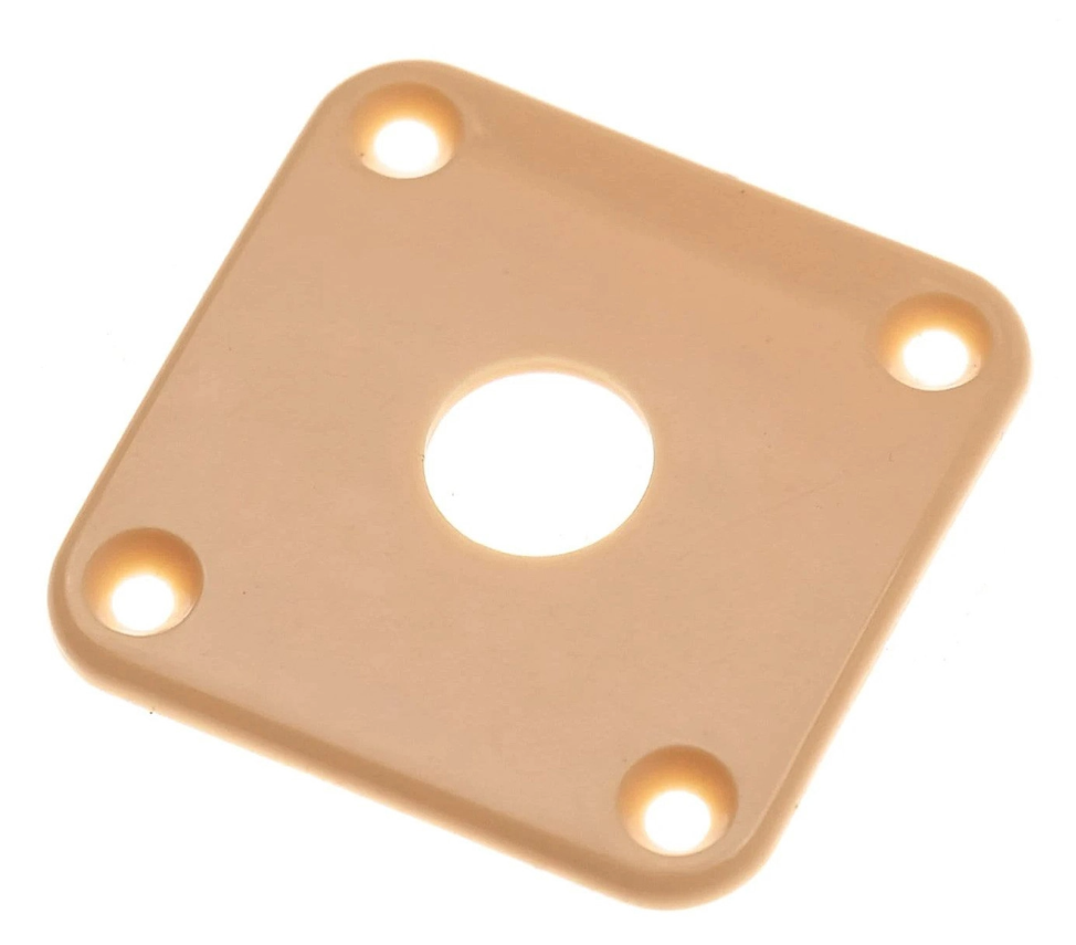 Gibson Guitars PRJP-030 Plastic Output Jack Plate, Creme