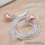 KZ Silver plated upgrade cable 2PIN 0.75mm Type "C" for compatible models KZ In Ear Earphones - CBN Music Warehouse