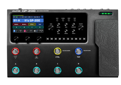 Valeton GP-200 Multi-Effects Processor Floorboard for Guitar w/ Color LCD Screen - CBN Music Warehouse