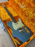Fender Custom Shop 1960 Telecaster Custom Relic Electric Guitar Aged Lake Placid Blue over 3-Color Sunburst