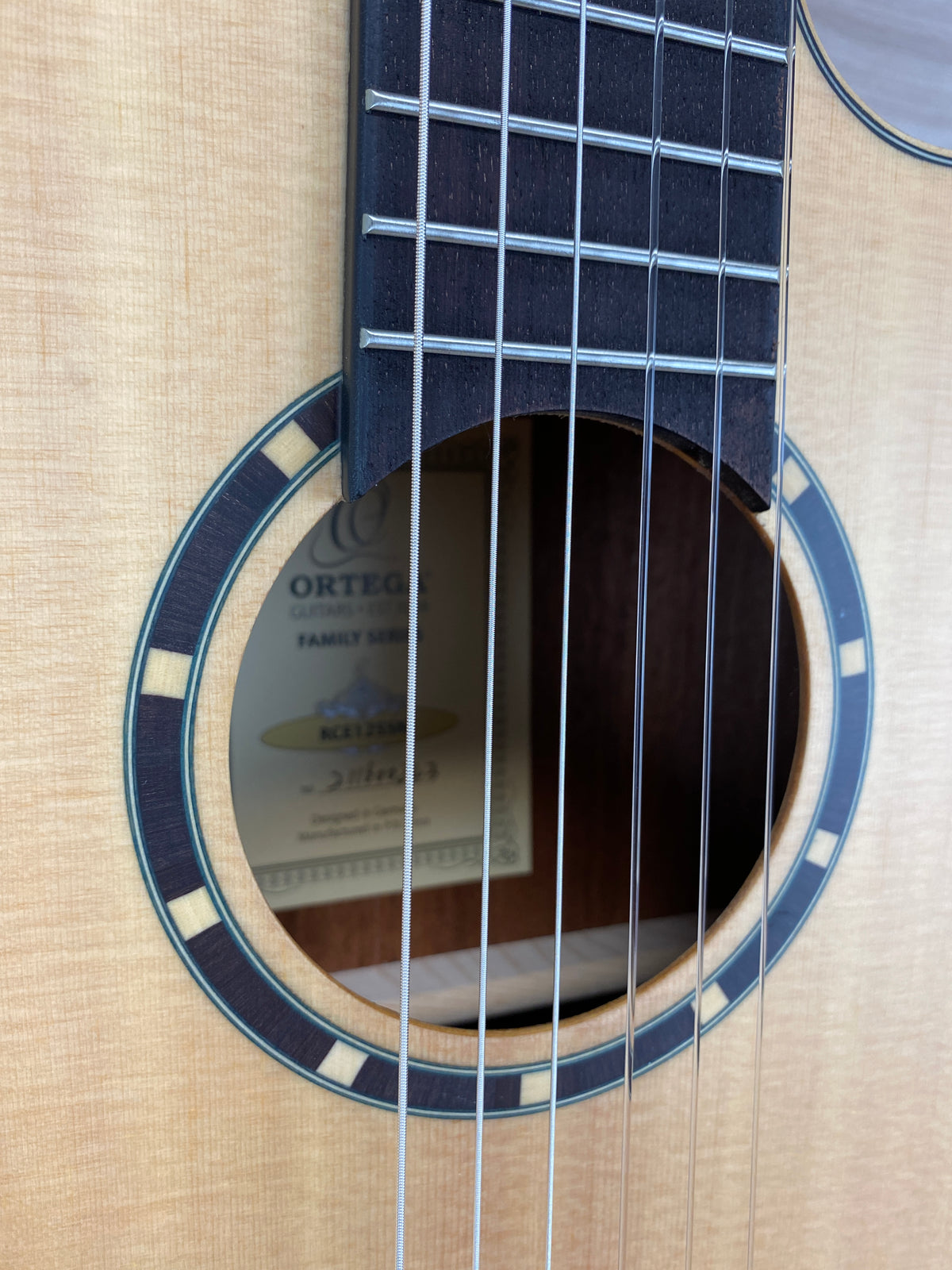 Ortega Family Series RCE125SN Thinline Acoustic-Electric Classical Guitar - CBN Music Warehouse