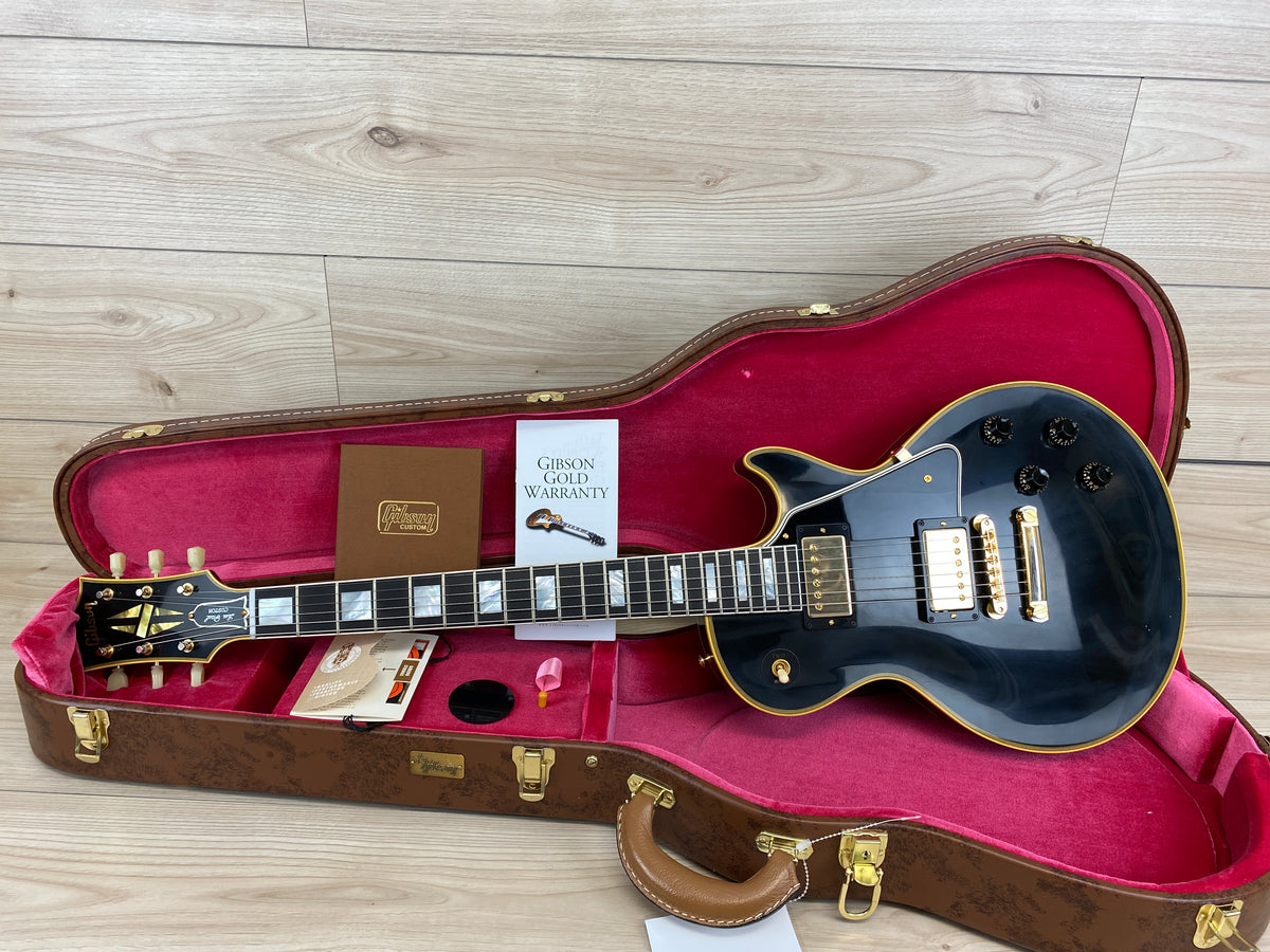 Gibson Custom 1957 Les Paul Custom Reissue VOS Electric Guitar - Ebony 2 Pickup - CBN Music Warehouse