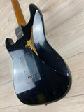 Fender Custom Shop Limited Edition Dual-Mag II Strat Relic Electric Guitar - Aged Black Over 3 Color Sunburst - CBN Music Warehouse