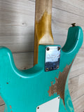 Fender Custom Shop 1967 Stratocaster Heavy Relic Aged, Sea Foam Green - CBN Music Warehouse