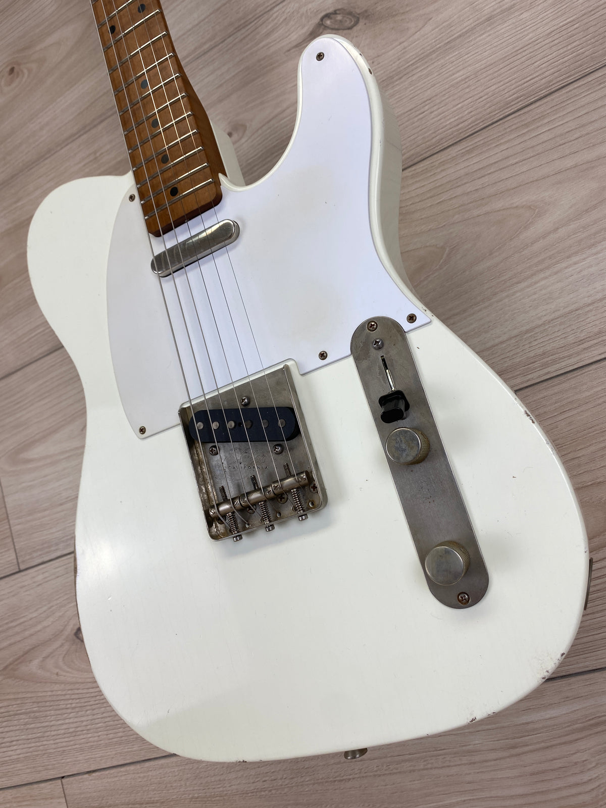 Xotic California Classic® XTC-1 Olympic White Medium Aged Electric Guitar - CBN Music Warehouse