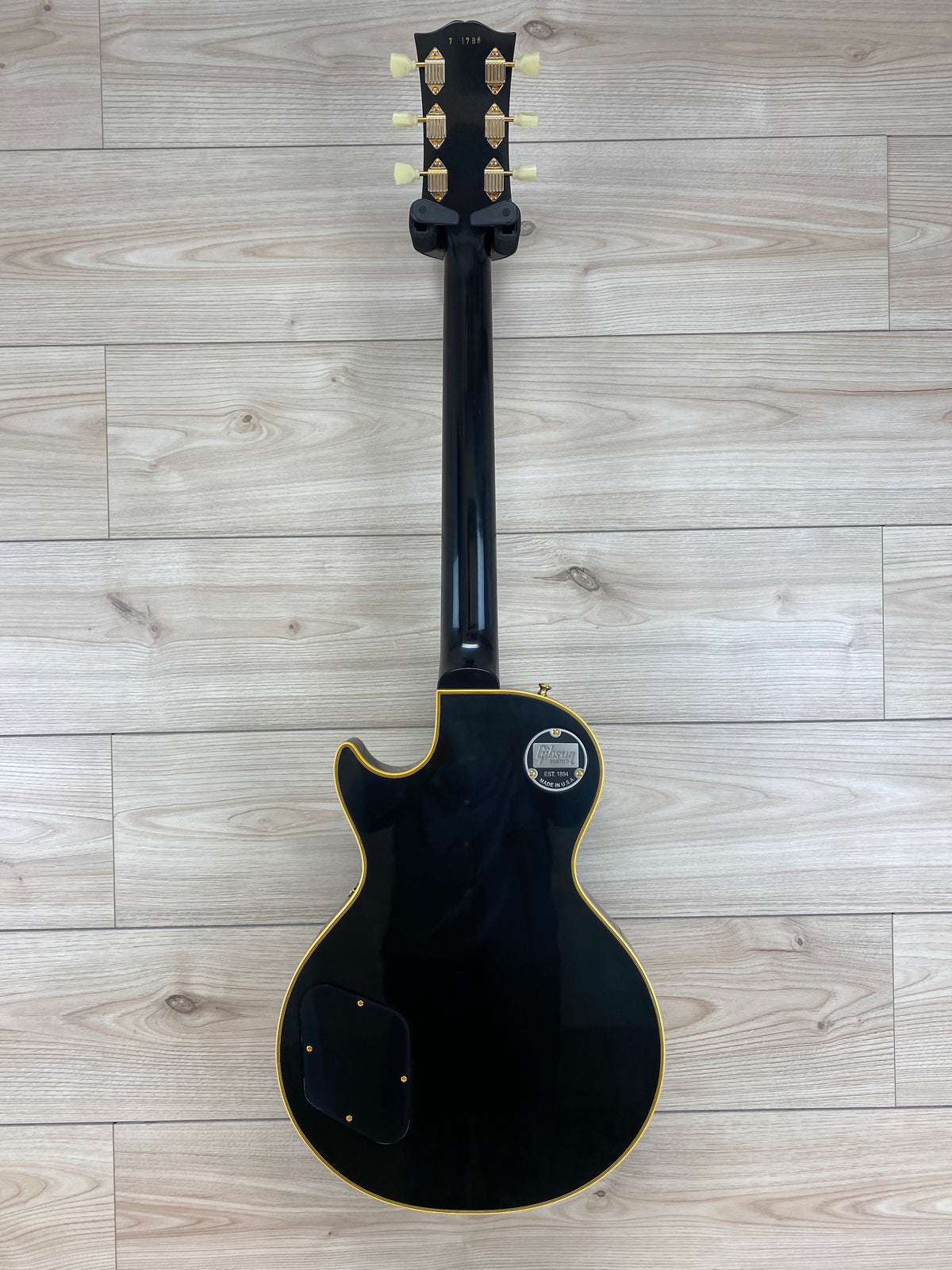 Gibson Custom 1957 Les Paul Custom Reissue VOS Electric Guitar - Ebony 2 Pickup - CBN Music Warehouse