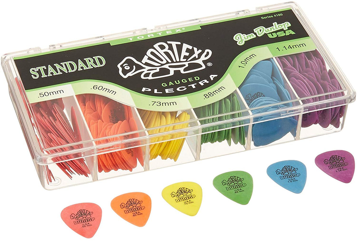 Dunlop 4180 Tortex Standard Gauged Plectra Guitar Picks - 432 - CBN Music Warehouse