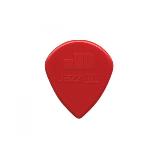 Dunlop 47R3N Jazz III 1.38mm Sharp Tip Nylon Guitar Picks, 24-Pack - CBN Music Warehouse