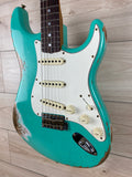 Fender Custom Shop 1967 Stratocaster Heavy Relic Aged, Sea Foam Green - CBN Music Warehouse