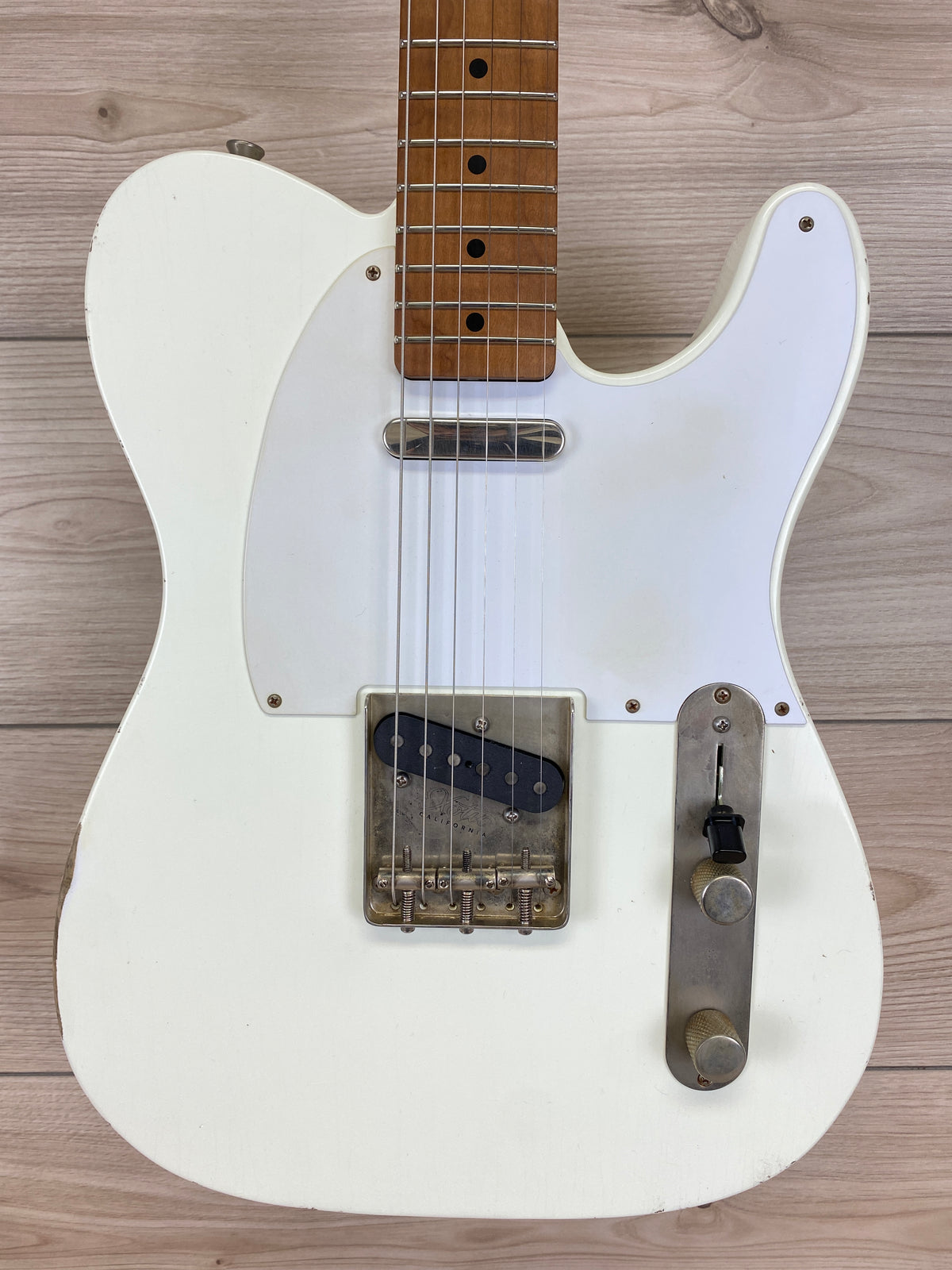 Xotic California Classic® XTC-1 Olympic White Medium Aged Electric Guitar - CBN Music Warehouse