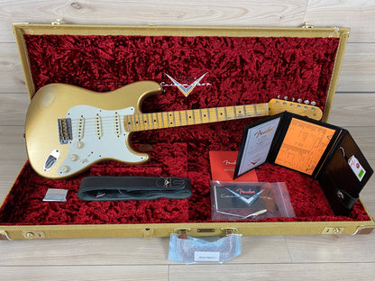 Fender Custom Shop 1957 Stratocaster Relic Electric Guitar - Aged HLE Gold - CBN Music Warehouse