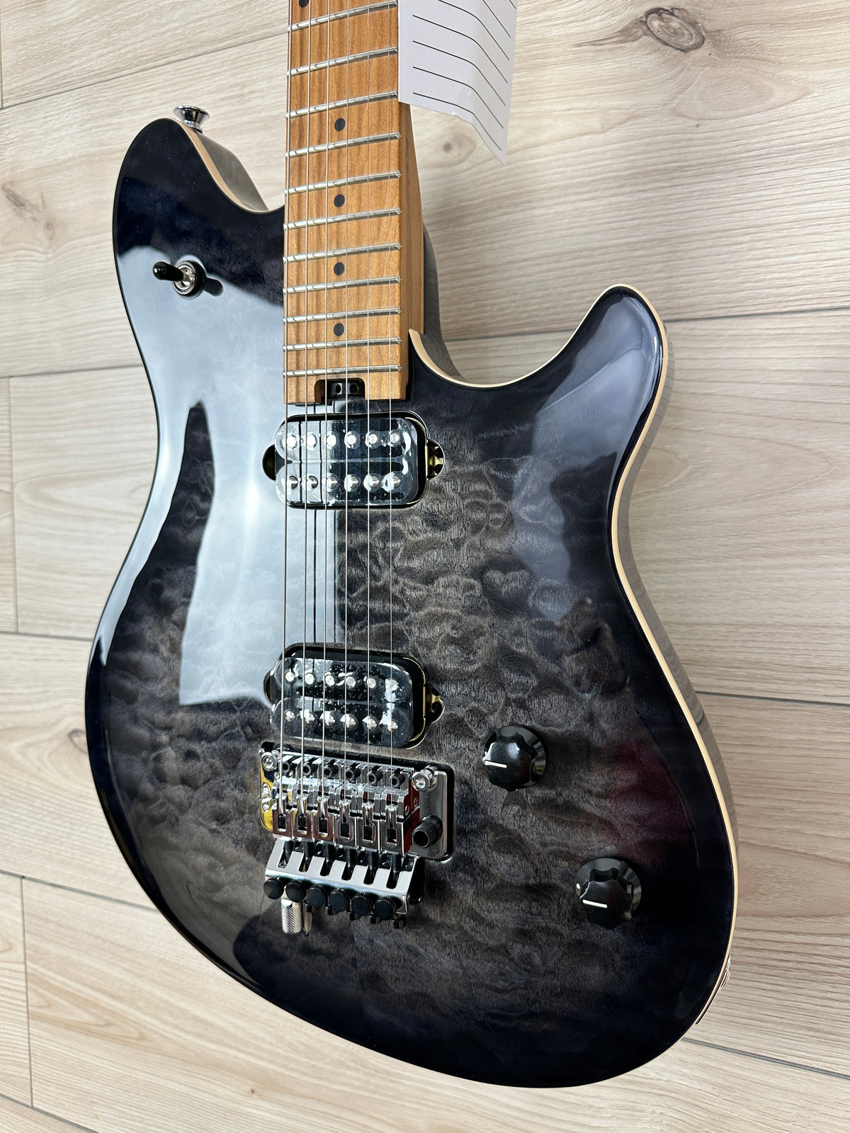EVH Wolfgang Special QM, Baked Maple Fingerboard, Charcoal Burst - CBN Music Warehouse