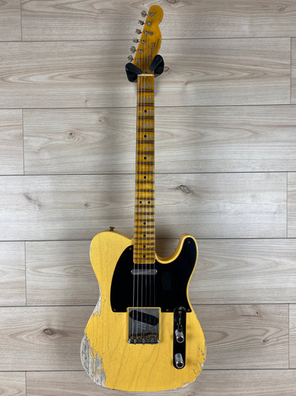 Fender Custom Shop Limited Edition '51 Telecaster Heavy Relic Maple Fingerboard Aged Nocaster Blonde - CBN Music Warehouse