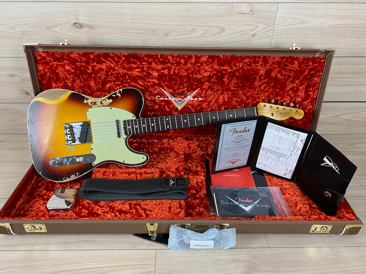 Fender Custom Shop 1960 Telecaster Custom Heavy Relic - Chocolate 3-Tone Sunburst - CBN Music Warehouse