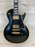 Gibson Custom 1957 Les Paul Custom Reissue VOS Electric Guitar - Ebony 2 Pickup - CBN Music Warehouse