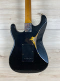 Fender Custom Shop Limited Edition Dual-Mag II Strat Relic Electric Guitar - Aged Black Over 3 Color Sunburst - CBN Music Warehouse