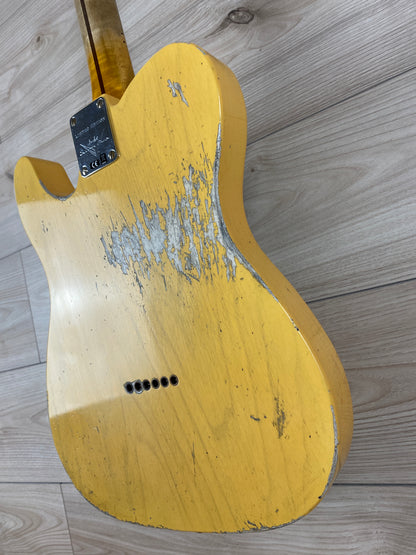 Fender Custom Shop Limited Edition '51 Telecaster Heavy Relic Maple Fingerboard Aged Nocaster Blonde - CBN Music Warehouse