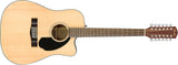 Fender CD-60SCE Dreadnought 12 String Guitar - Natural - CBN Music Warehouse