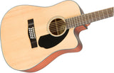 Fender CD-60SCE Dreadnought 12 String Guitar - Natural - CBN Music Warehouse